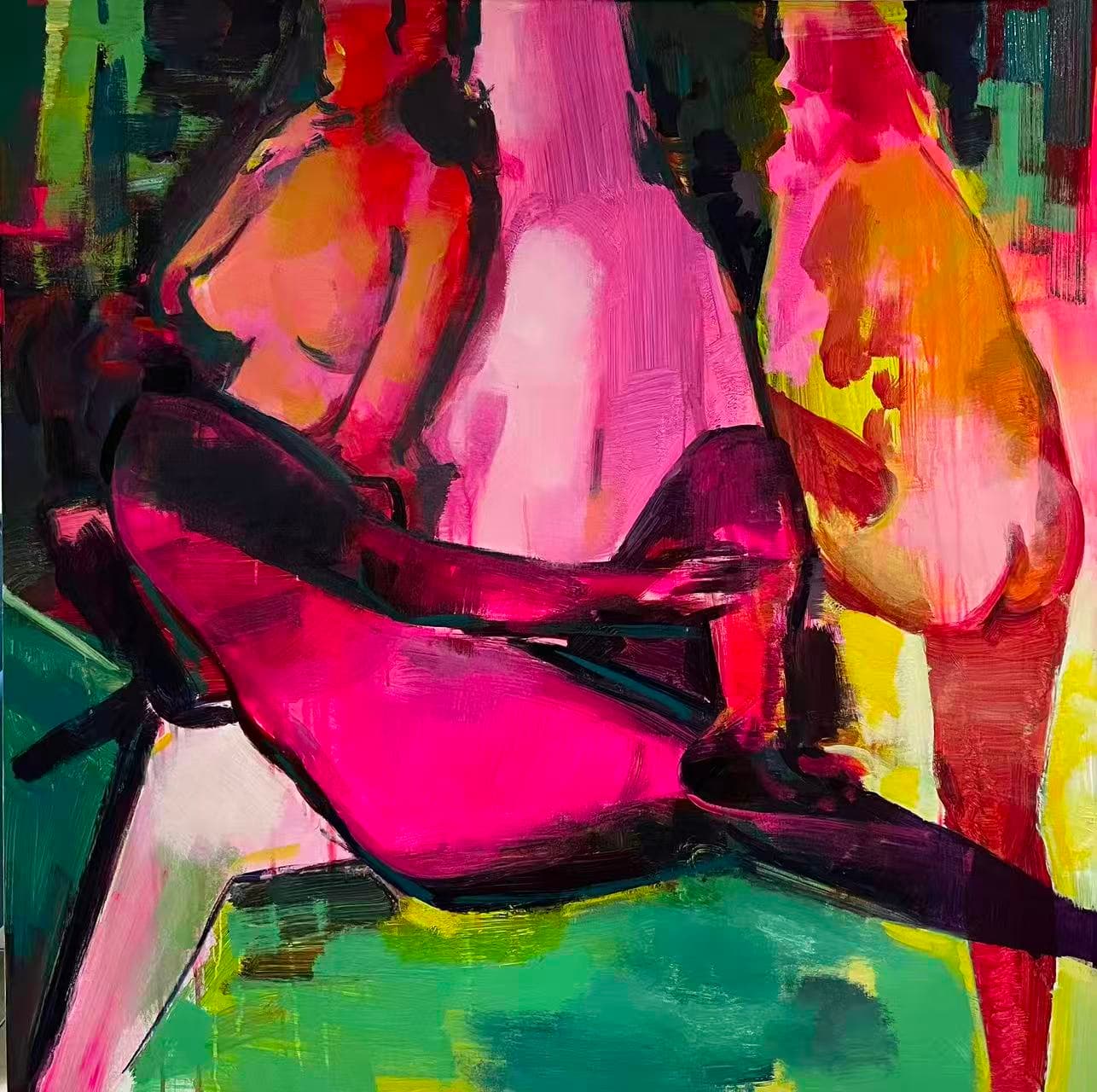 Nude — Acrylic on linen, 2023