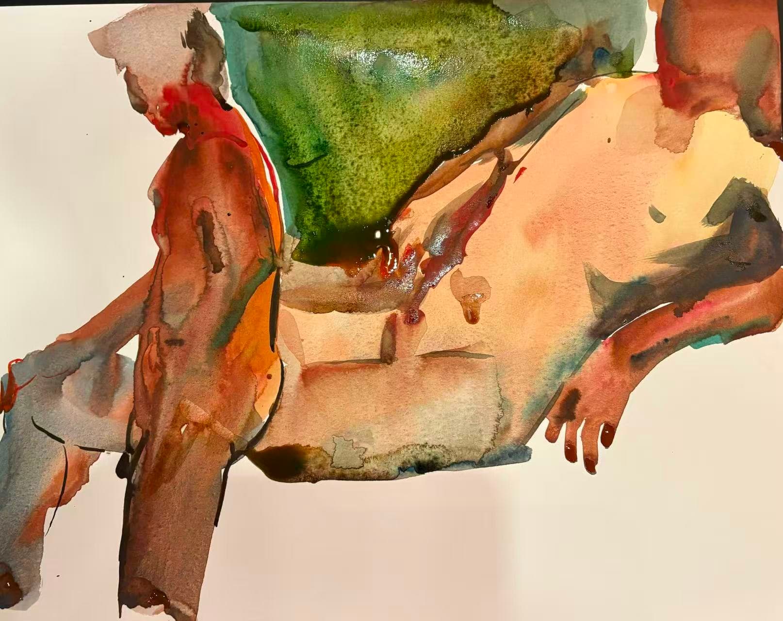 Untitled — Watercolour on paper, 2025