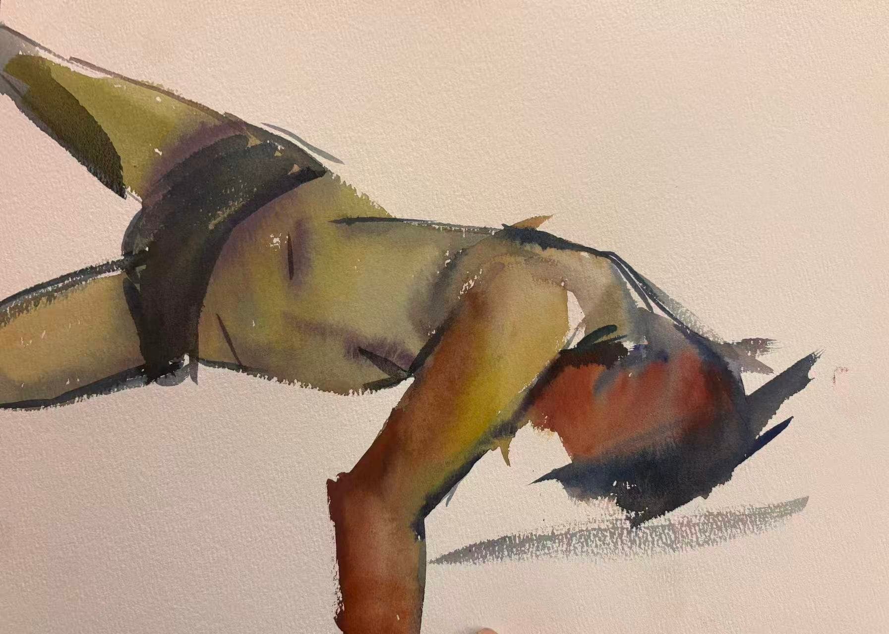 Untitled — Watercolour on paper, 2025