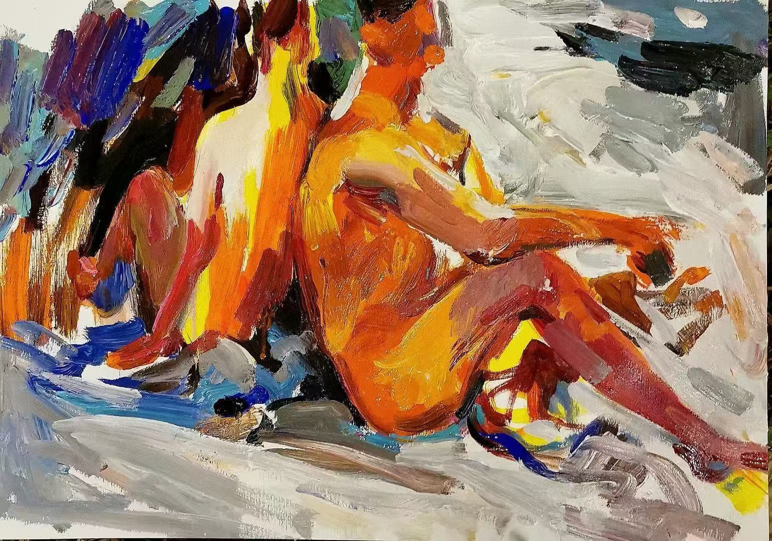 Intimate Relationships — Acrylic on paper, 2022