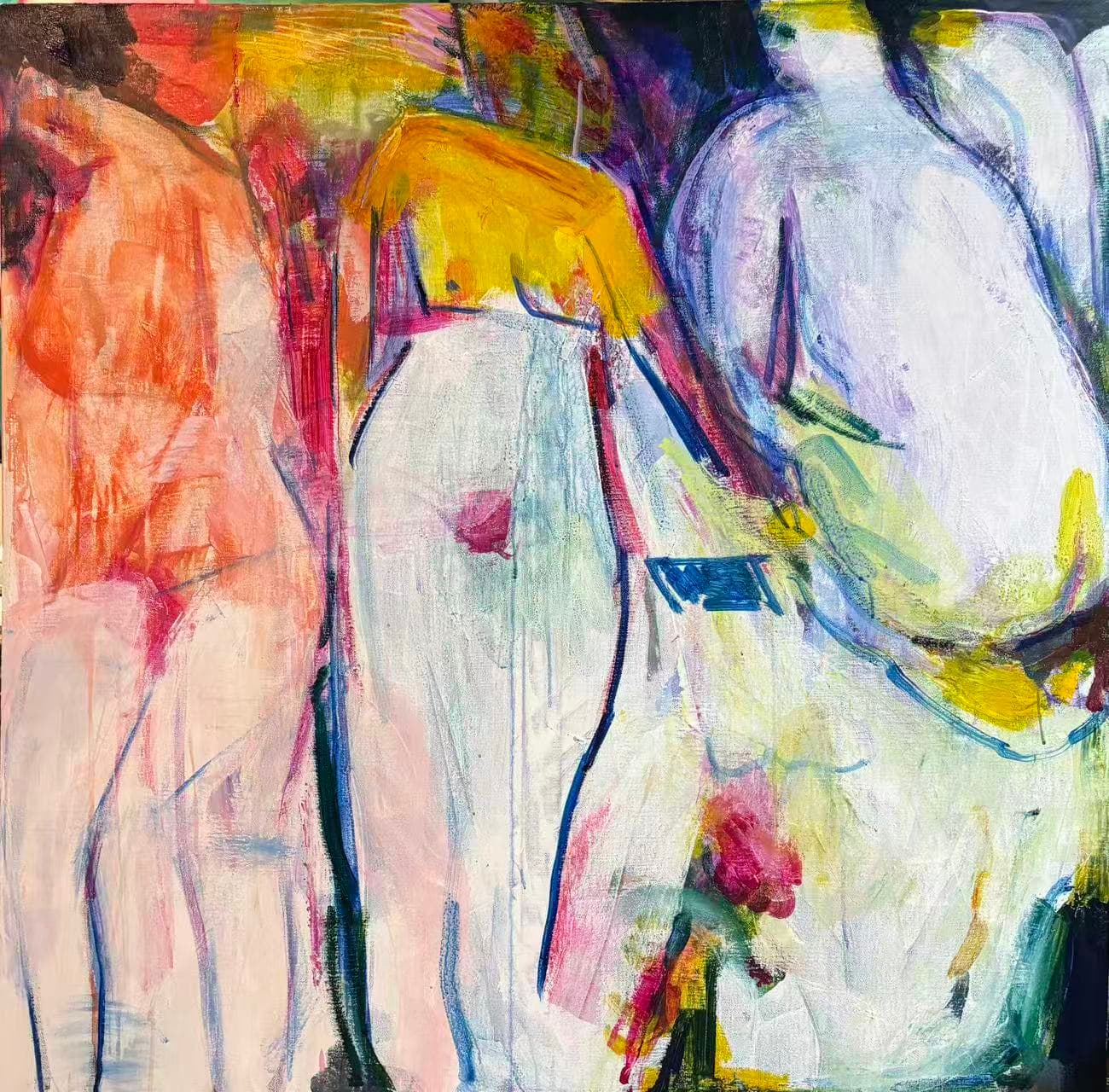 The Whitewashed World — Acrylic on linen, 2023