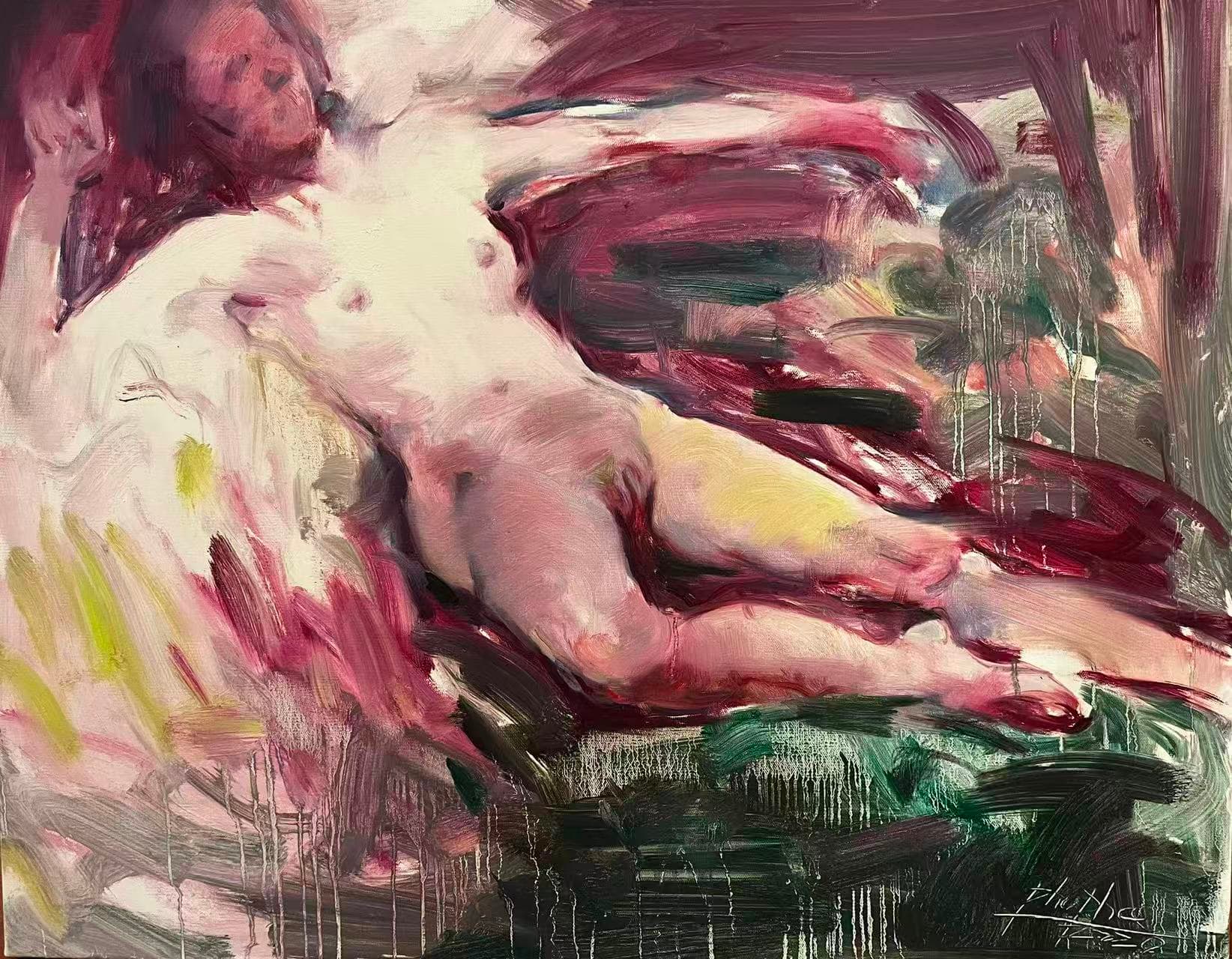 Nude — Acrylic on linen, 2022